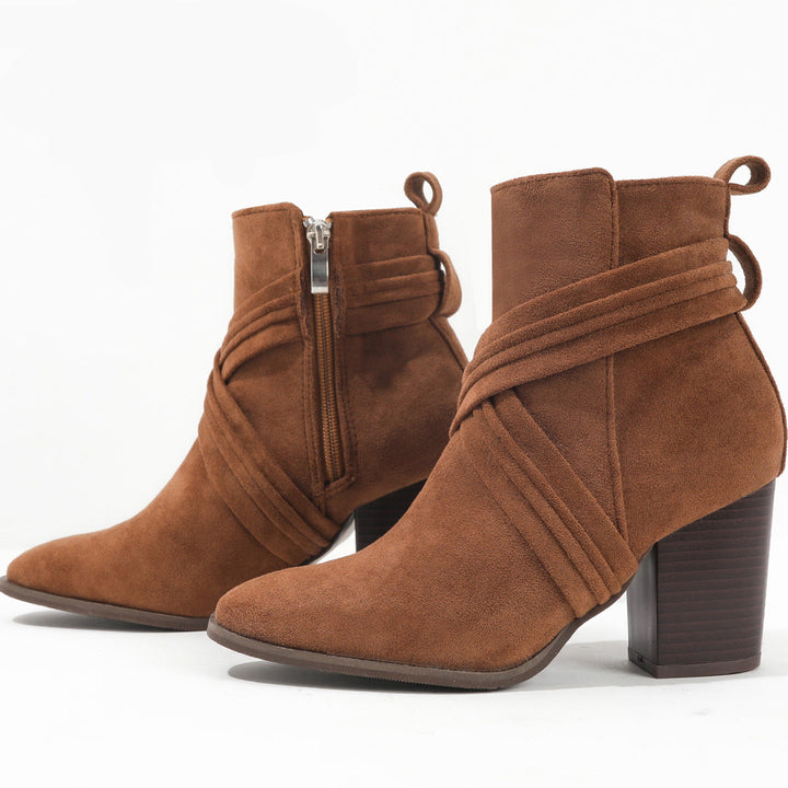 Sorelle Suede Heeled Boots