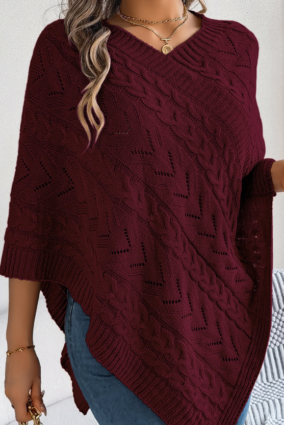 Seralyn Knit Cape Sweater