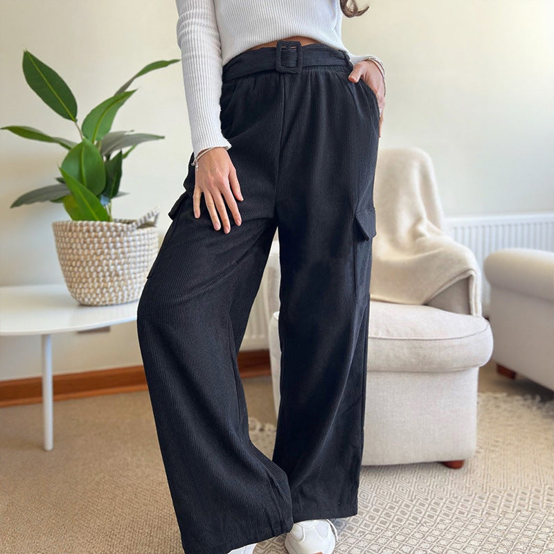 Lunara Fold-Pleat Pants