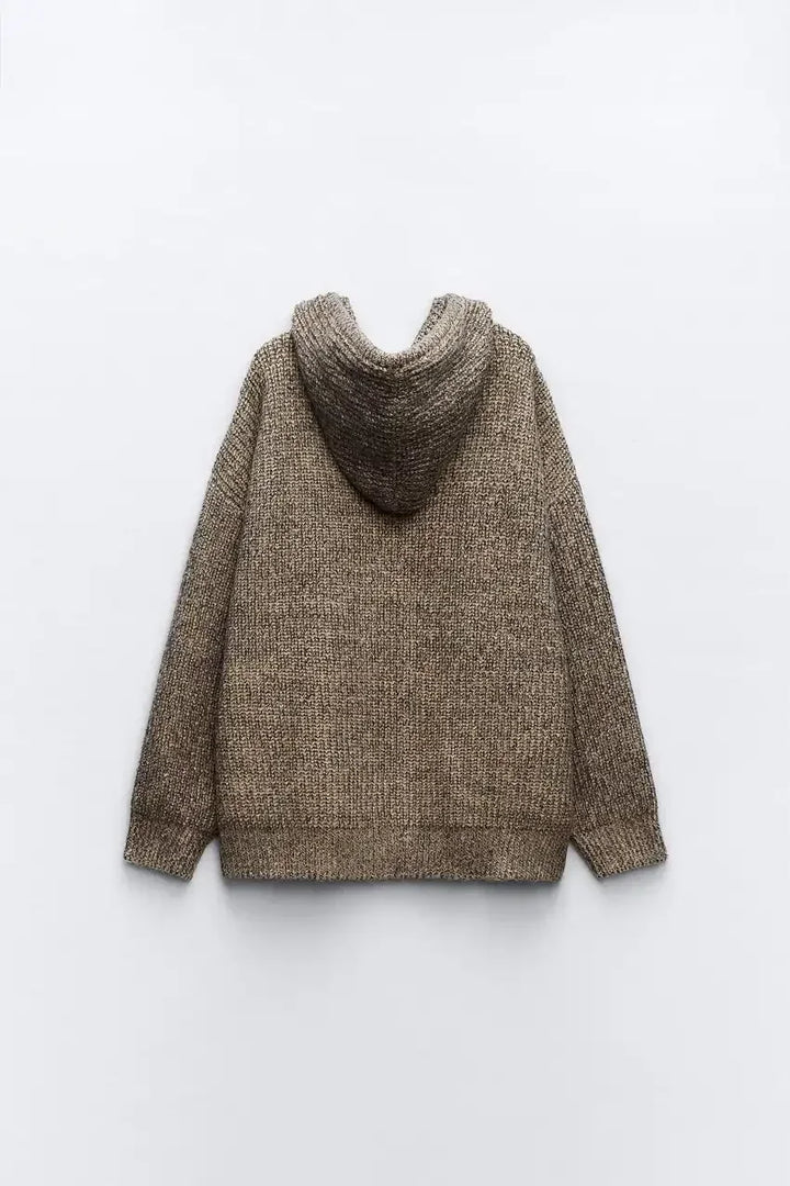 Aurelia Oversized Knit Hoodie Jacket
