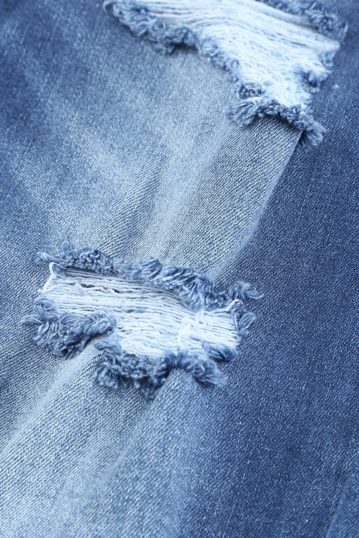 Vyretta Distressed Straight Denim