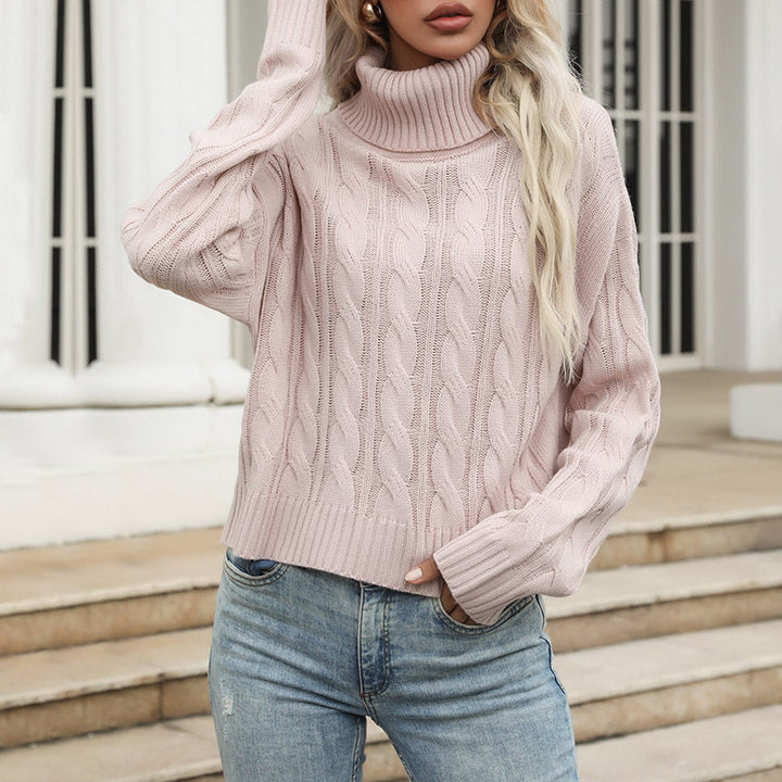 Celise Cable Knit Turtleneck Sweater