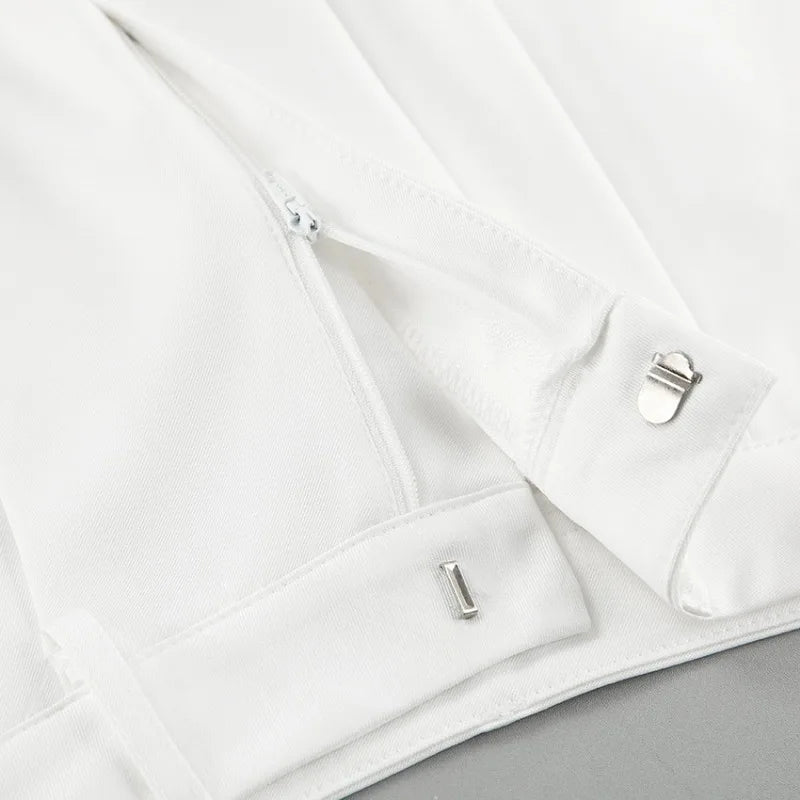 Elise Wide Leg Blanc