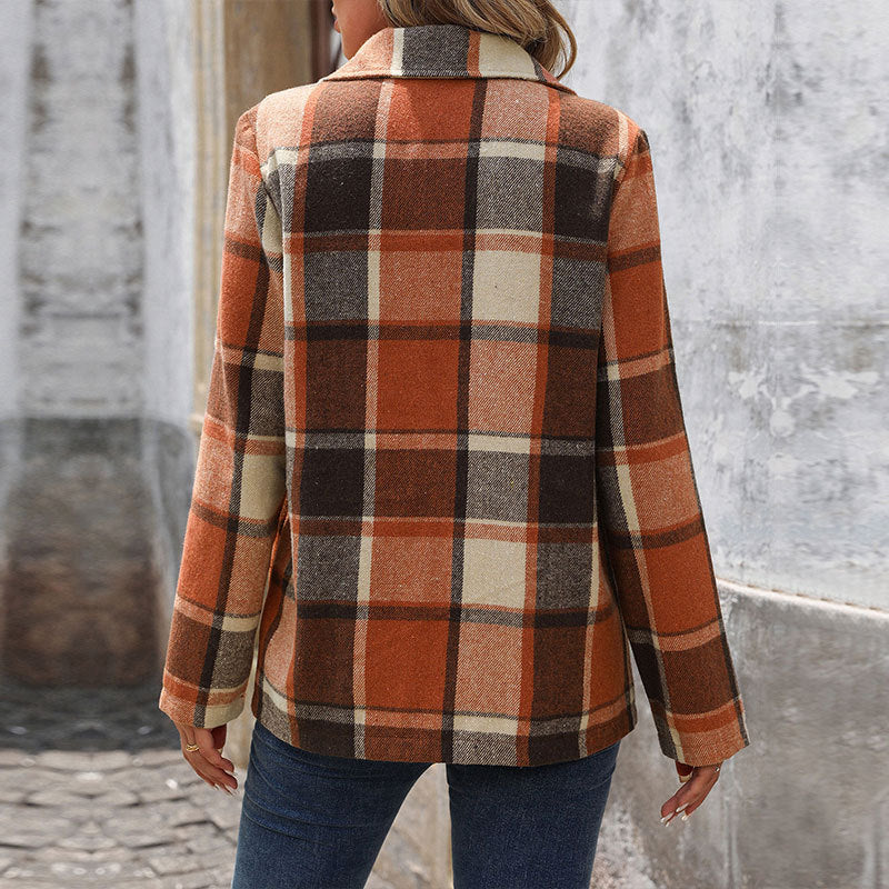 Lunvera™ Plaid Vintage Blazer
