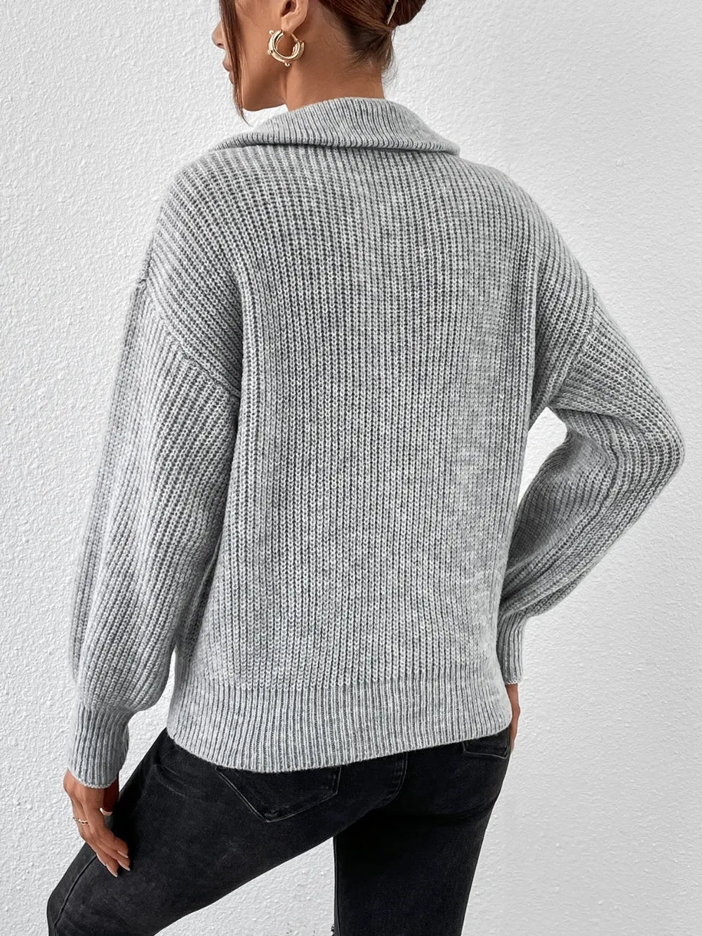 Mirella Half-Zip Relaxed Sweater