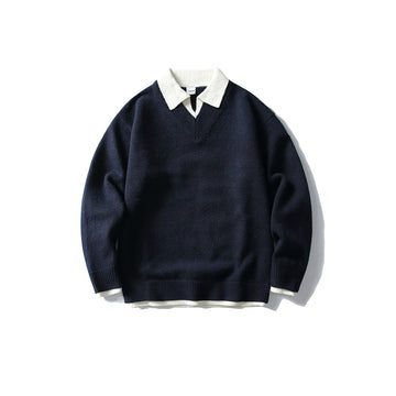 Davor Men’s Mock-Layer Sweater