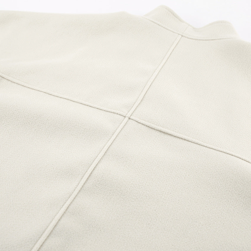 Aurelin™ V-Neck Woolen Short Jacket