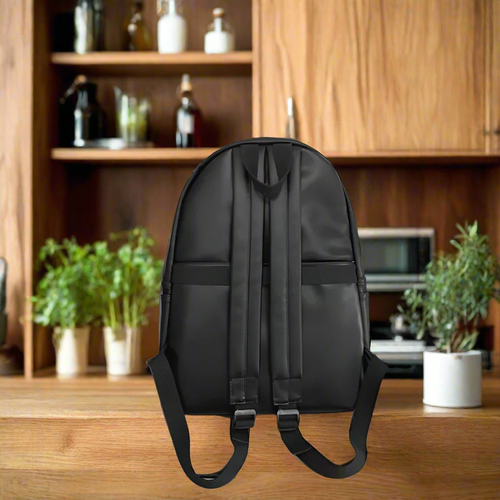 Ashen™ PU Leather Zip Backpack
