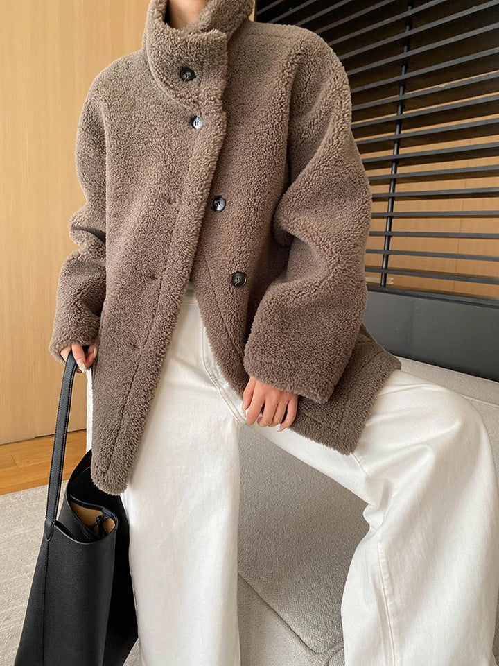 Elvaya™  Lamb Wool Silhouette Jacket