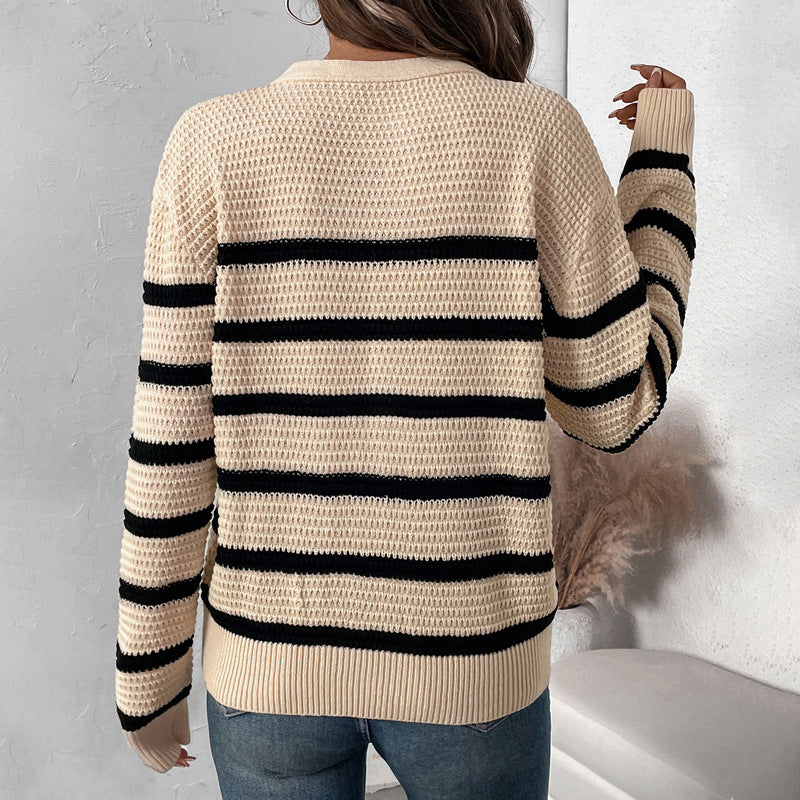 Eralyn Striped Knit Top