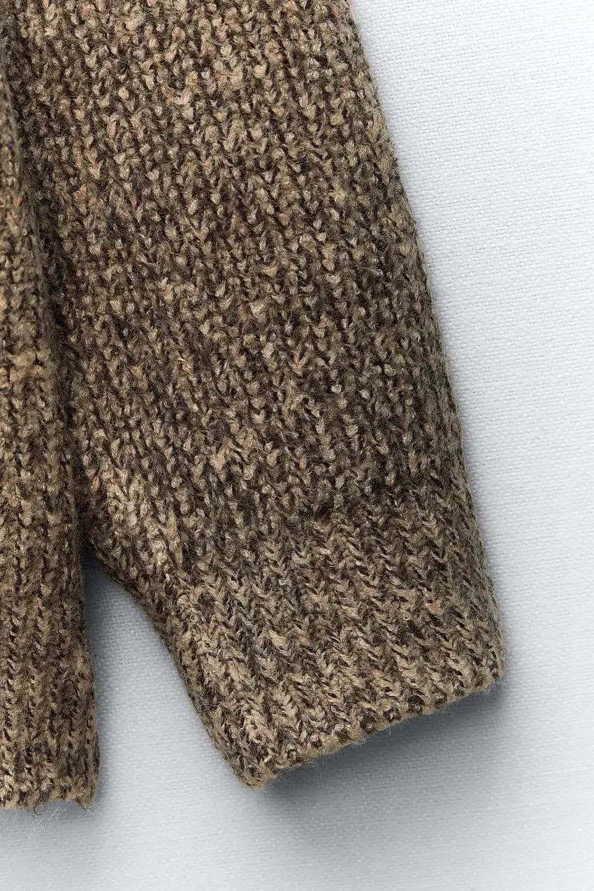 Aurelia Oversized Knit Hoodie Jacket