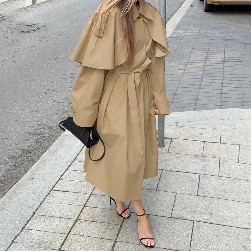Valencia Draped Trench Coat