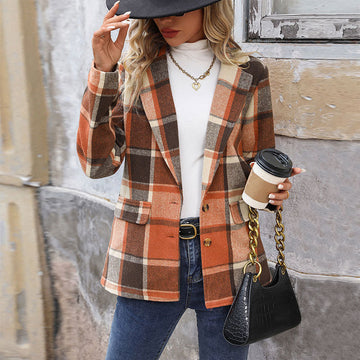 Lunvera™ Plaid Vintage Blazer