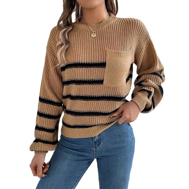 Amberline Contrast Stripe Pullover