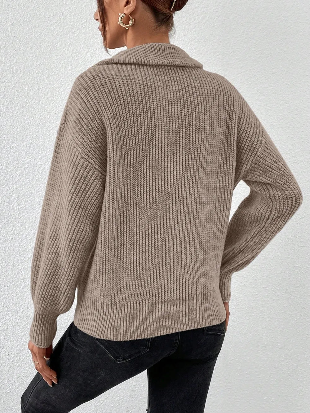 Mirella Half-Zip Relaxed Sweater