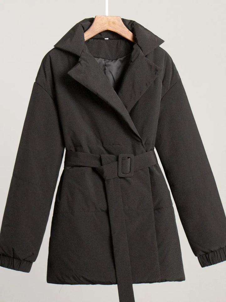 Veluna™ Belted Puffer Coat