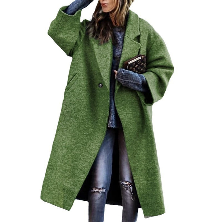 Eldra™ Women’s Long Woolen Coat