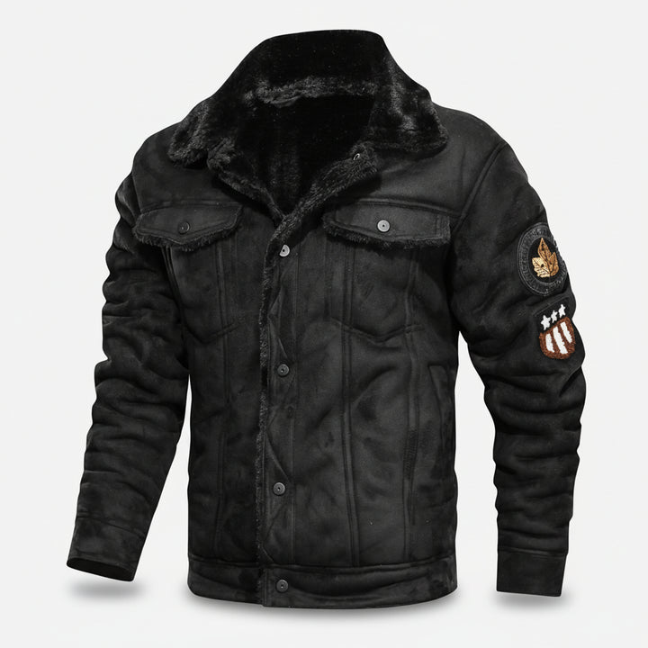 Ravvorn™ Men’s Fleece Leather Jacket