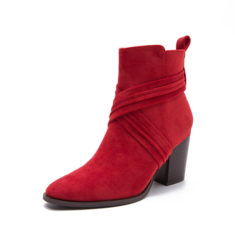 Sorelle Suede Heeled Boots