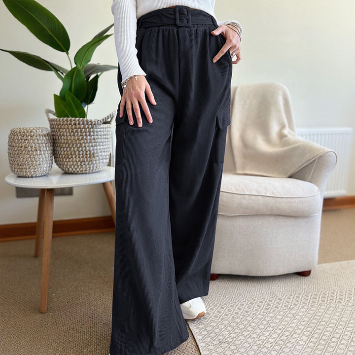 Lunara Fold-Pleat Pants