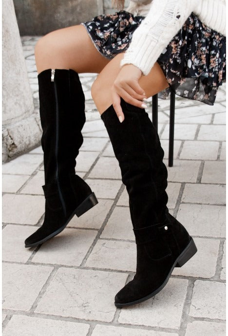 Ravence Suede Knee High Boots