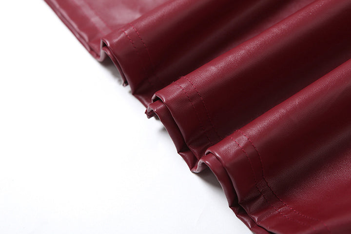 Éloura PU Leather Party Dress