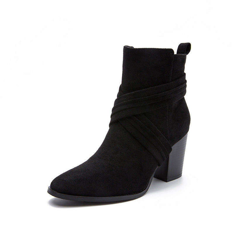 Sorelle Suede Heeled Boots