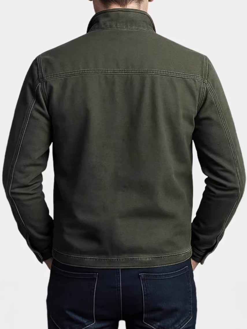 Blouson Corentin vert kaki vu de dos