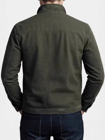 Blouson Corentin vert kaki vu de dos