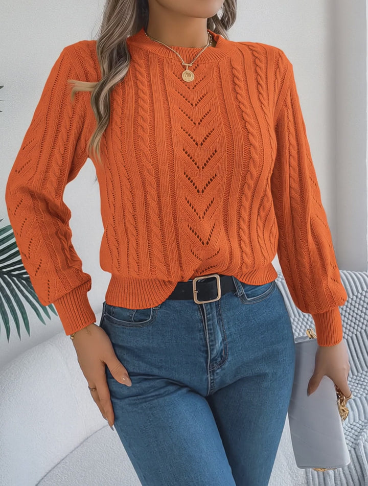 Cavelle Textured Knit Sweater