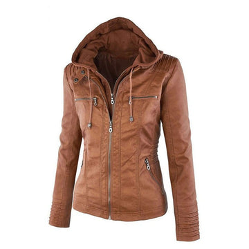 Veste Roxane cognac, vue de face