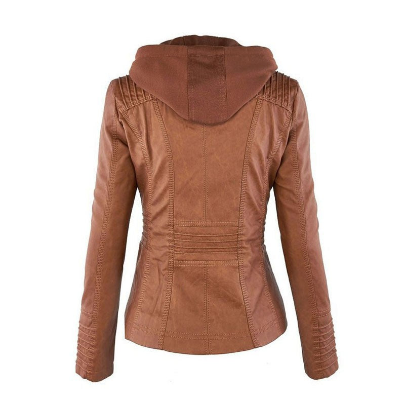 Veste Roxane cognac, vue de dos