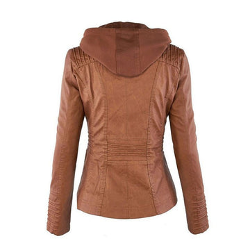 Veste Roxane cognac, vue de dos