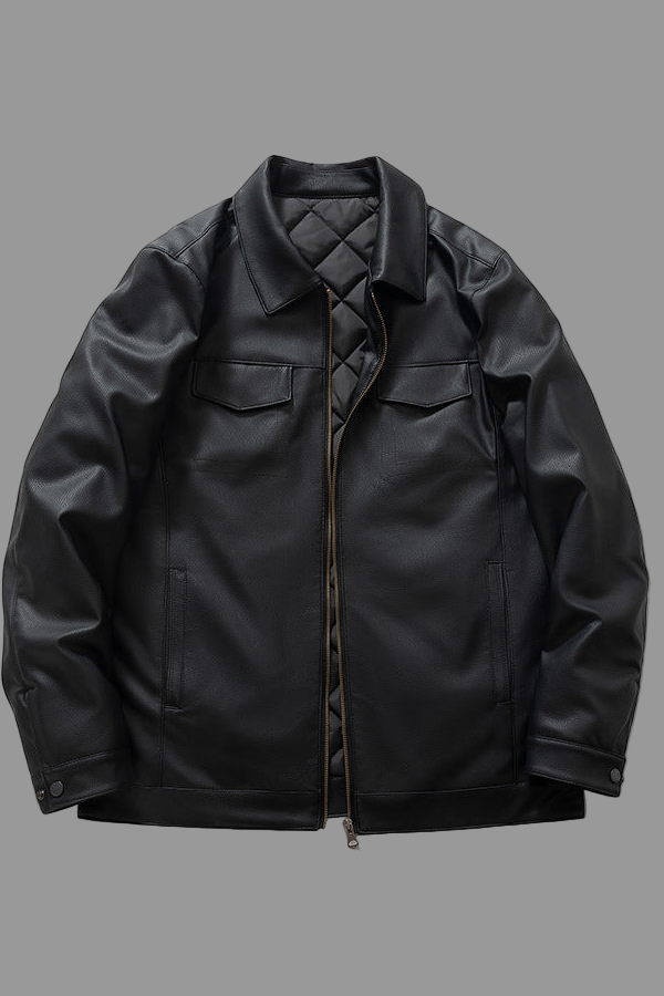 Veynor™ PU Leather Padded Jacket